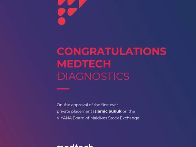 We are privileged to be the Lead Advisor for Medtech Diagnostics Sukuk issue
